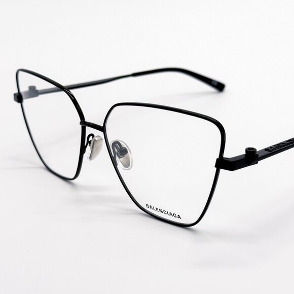 NEW BALENCIAGA EYEGLASSES BB0170O 003 CAT EYE BLACK WOMEN EYEWEAR BALENCIAGA - Picture 4 of 10